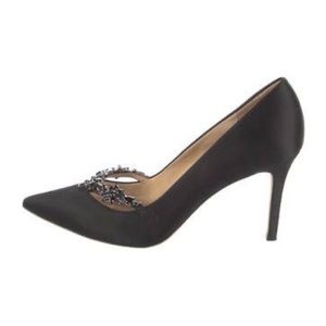 Black Badgley Mishka Suede Pumps